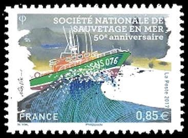 timbre N° 5151, La SNSM - Société Nationale de sauvetage en Mer - 50ème anniversaire