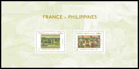 timbre N° 135, France-Philippine émission conjointe
