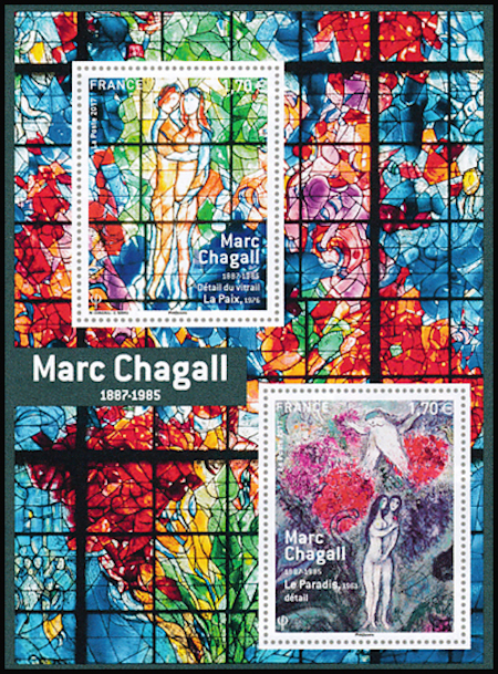 timbre N° F5116, Marc Chagall (1887-1985)