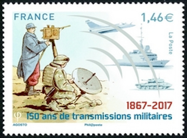timbre N° 5172, 150 ans de transmissions militaires.