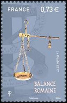 timbre N° 5191, Pèse-lettres et balances postales 