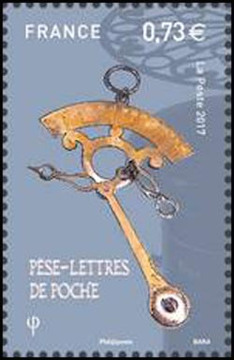 timbre N° 5196, Pèse-lettres et balances postales 