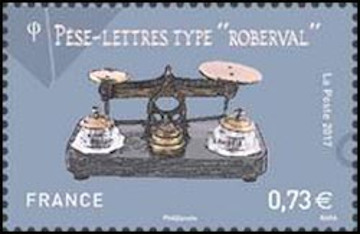 timbre N° 5192, Pèse-lettres et balances postales 