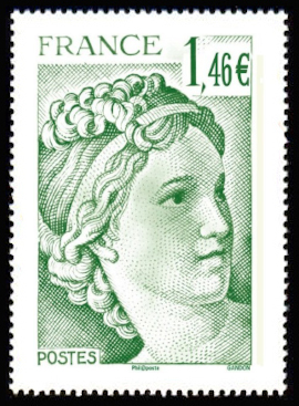 timbre N° 5185, Sabine de Gandon