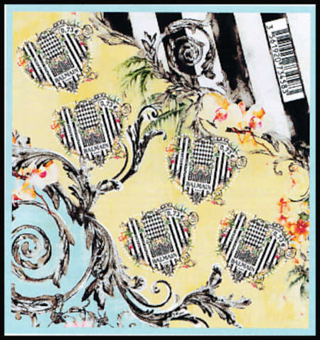 timbre N° 138, Coeur Balmain «jolie madame»