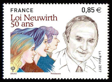 timbre N° 5121, Loi Neuwirth 50 ans