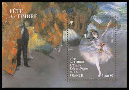  Fête du timbre, l'Etoile, tableau d'Egard Degas 