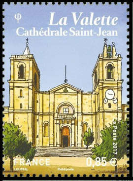 timbre N° 5128, La Valette - capitale de Malte - Cathédrale Saint-Jean