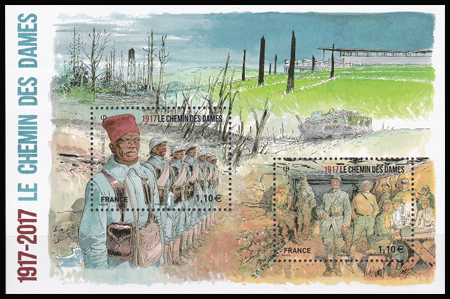 timbre N° F5138, Centenaire de la bataille du Chemin des Dames