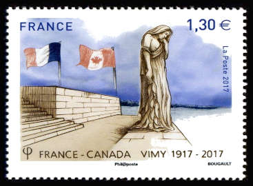 timbre N° 5137, France-Canada Vimy 1917-2017