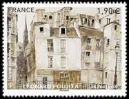 timbre N° 5200, Léonard Foujita 1886-1968 « Le quai aux fleurs Notre-Dame » Huile sur toile, visible au Centre Pompidou