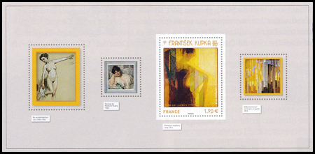 timbre N° 144, Kupka : Du figuratif à l'abstrait