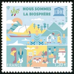 timbre Service N° 172, Nous sommes la biosphère