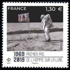 timbre N° 5340, 1969 -2019 Premier pas de l'Homme sur la Lune
