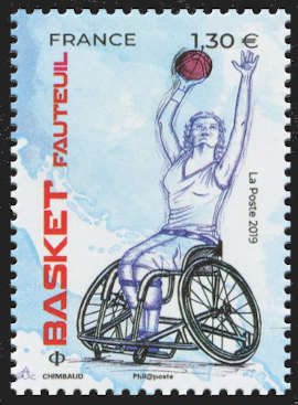  SPORT Couleur Passion <br>BASKET en fauteuil - Hommage aux sportifs handicapés