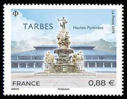  Tarbes <br>La Fontaine des Quatre Vallées et La Halle Marcadieu