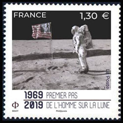  1969 -2019 Premier pas de l'Homme sur la Lune 