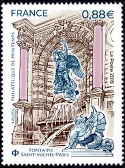  Salon Philatélique de Printemps <br>Fontaine Saint-Michel Paris