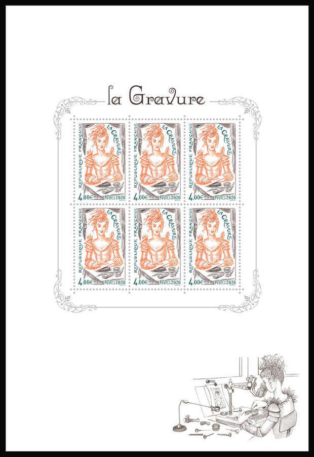 timbre N° 150, La Gravure