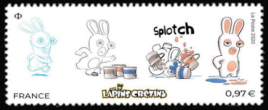  Lapins Crétins <br>Dessine moi un lapin<br>Collection jeunesse de la Poste