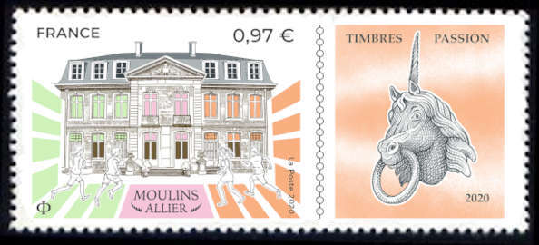  «Timbres passion», Salon intenational 2020 du 30/10 au 1 novembre <br>Moulins (Allier)