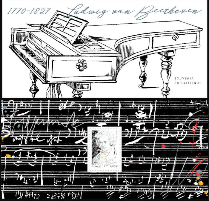 timbre N° 170, Ludwig van Beethoven 1770-1827