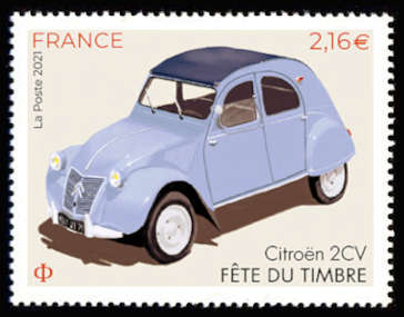  Fête du timbre <br>Le timbre fait son cinéma - La 2CV Citroën