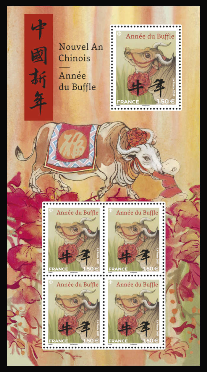  Nouvel An Chinois <br>Année du buffle de métal<br>du 12 février 2021 au 31 janvier 2022