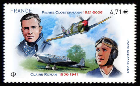  Claire Roman (1906-1941) et Pierre Clostermann (1921-2006) 