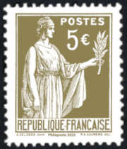  Bloc paix de Laurens 1932-2022 <br>type Paix de la 1ère série