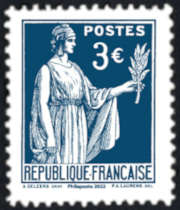  Bloc paix de Laurens 1932-2022 <br>type Paix de la 1ère série