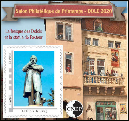 timbre CNEP N° 83, Salon philatélique de Printemps Dole 2020