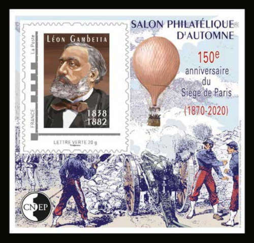 timbre CNEP N° 85, Salon philatélique d'automne-Paris 2020
