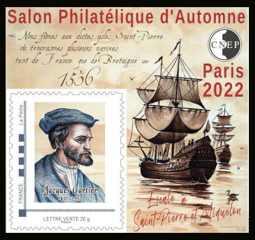  Salon philatélique d'automne 2022 <br>Jacques Cartier