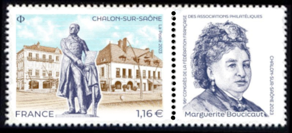  96ème congrès de la fédération des associations philatéliques <br>Chalon sur Saône - Marguerite Boucicaut