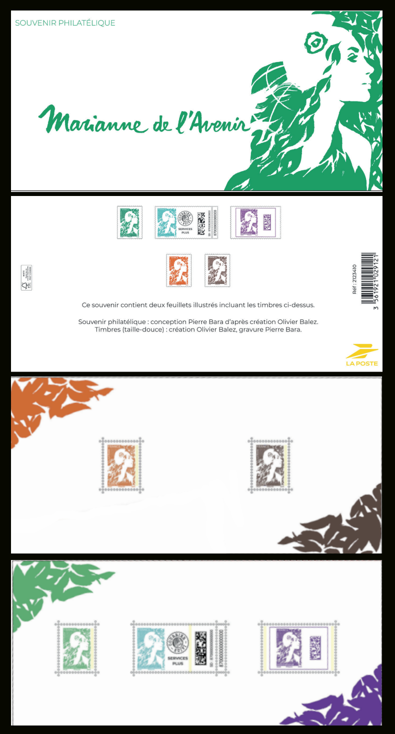 timbre N° 209A / 209B, Marianne de l’Avenir
