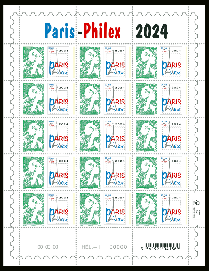  Paris Philex 2024 - 30 mai au 1er juin <br>Marianne de l'avenir