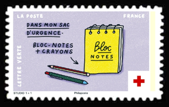  Croix-Rouge française <br>Dans mon sac d'urgence - Bloc notes + crayons