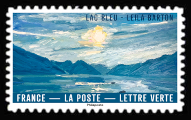 Le bleu dans l'art <br>Lac bleu - Leila Barton