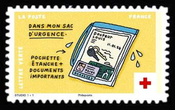  Croix-Rouge française <br>Dans mon sac d'urgence - Pochette étanche + documents importants