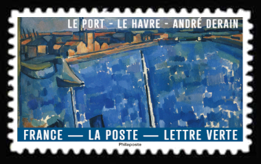 Le bleu dans l'art <br>Le Port - Le Havre - André Derain