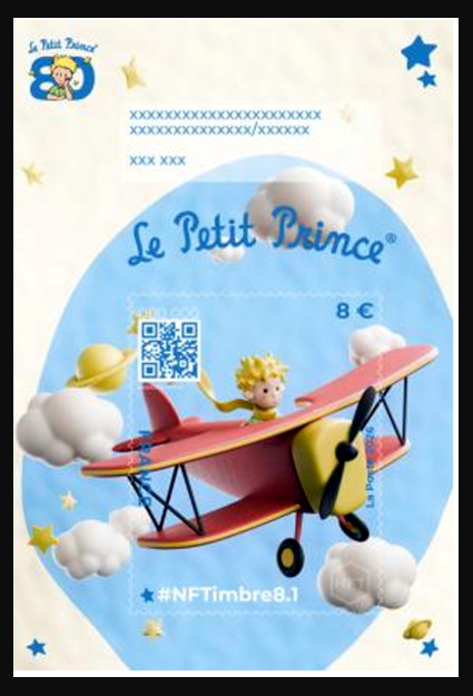 NFTimbre8.1 <br>Le Petit Prince d’Antoine de Saint-Exupéry