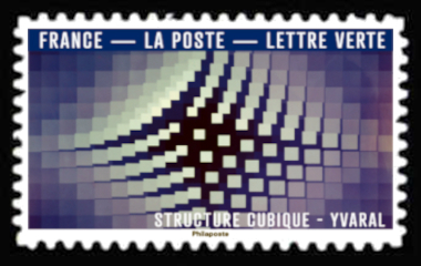 Le bleu dans l'art <br>Structure cubique - Yvaral