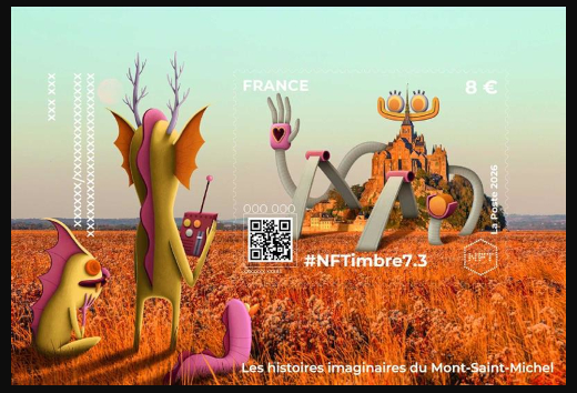  NFTimbre7.3 <br>Monuments - Mont Saint-Michel