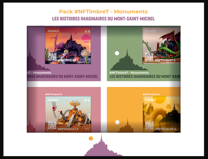  Pack NFT 7 <br>Monuments - Mont Saint-Michel