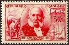 timbre N° 1017, Chardonnet 1839-1924 soie artificielle