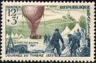 timbre N° 1018, Journée du timbre 1955 - 85ème anniversaire de la poste aérienne