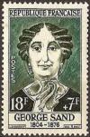 timbre N° 1112, George Sand (1804-1876) femme de Lettres