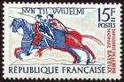 timbre N° 1172, Fragment de la tapisserie de la reine Mathilde à Bayeux