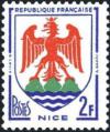 timbre N° 1184, Armoiries de Nice